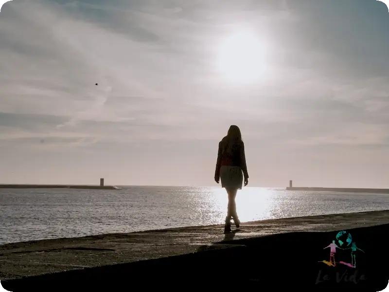 Paseando por la zona de playas de Oporto, Foz Douro. Foto a contraluz