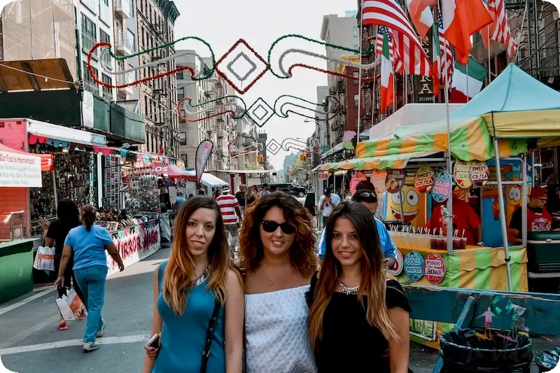 Little Italy en el viaje de Judit con amigas a Nueva York