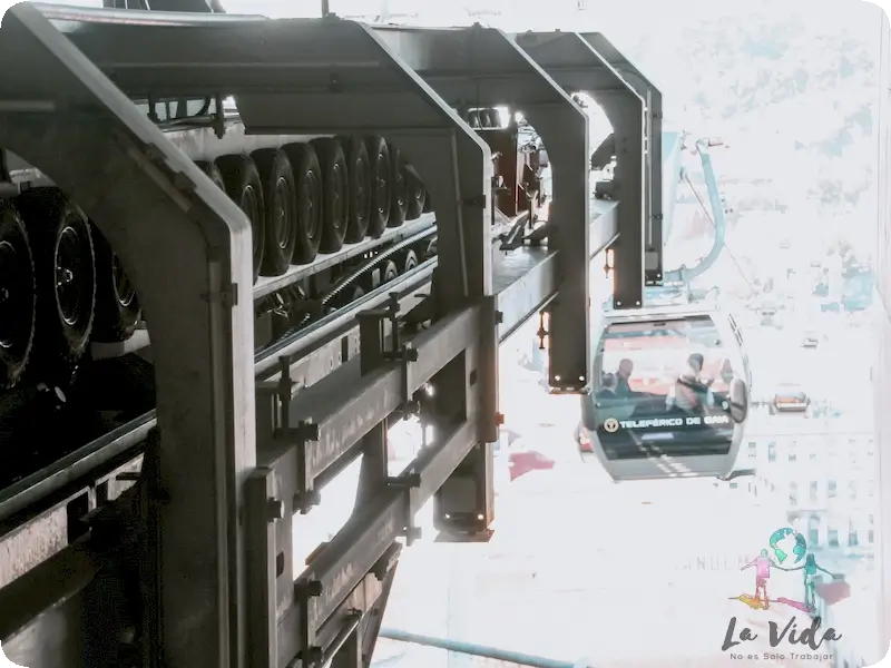 Llegada del teleférico de Oporto a una de las estaciones