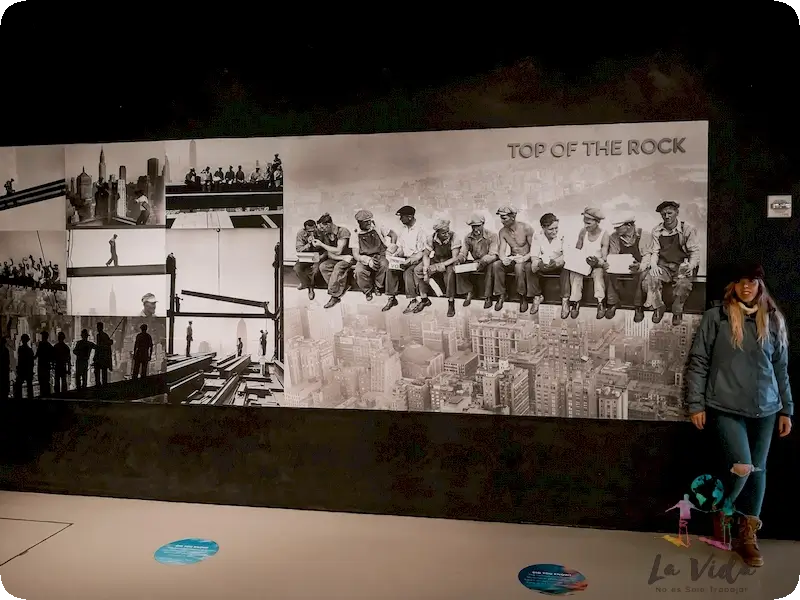 Cartel entrada New York Top Of the Rock