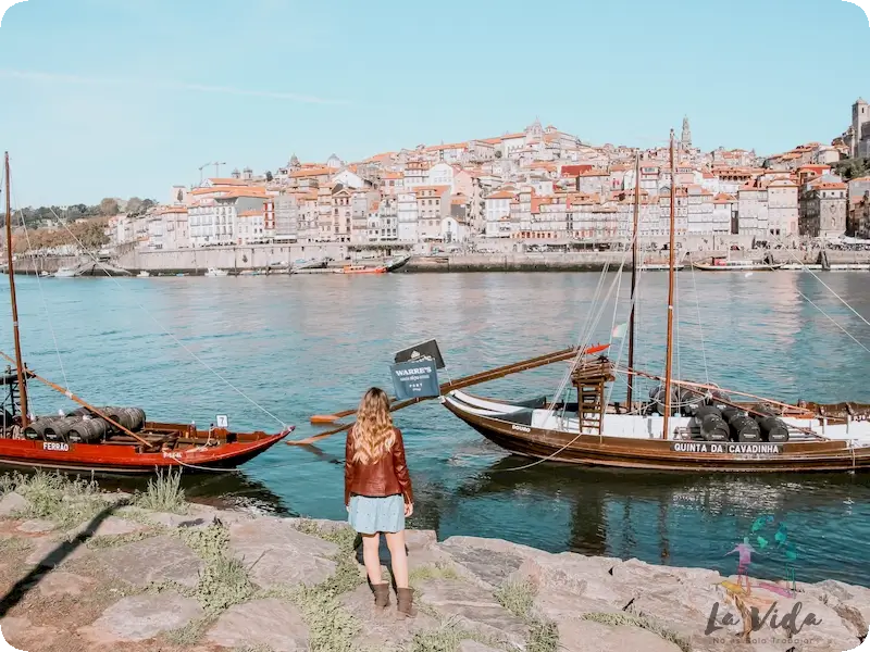 En Vilanova de Gaia, zona de las bodegas de Oporto